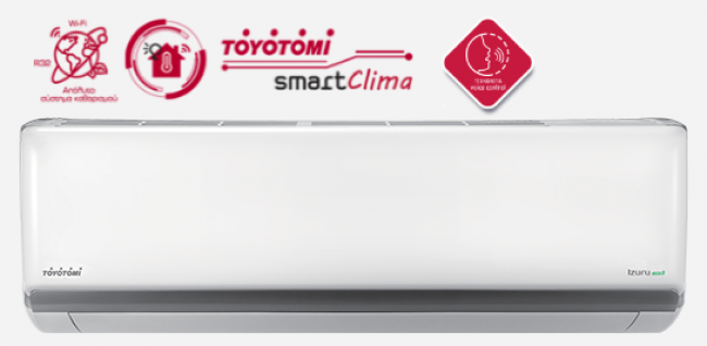 Toyotomi Izuru eco II TRN/TRG-2135ZR Κλιματιστικό Inverter 12000 BTU A++/A+++ με Ιονιστή και Wi-Fi